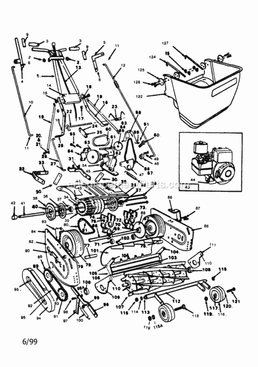 Page A Diagram and Parts List for 328375303  Craftsman Lawn Mower