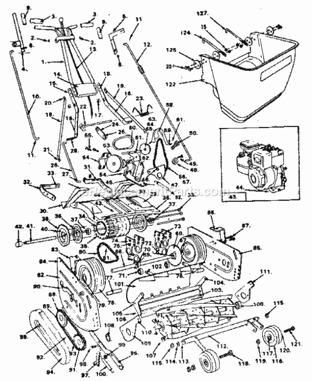 Page A Diagram and Parts List for 328815320  Craftsman Lawn Mower