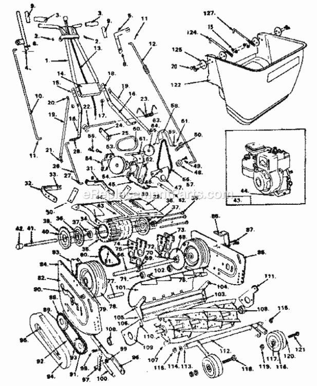 Page A Diagram and Parts List for 328915702  Craftsman Lawn Mower