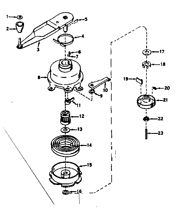 No-pull Starter No. 590378 Diagram and Parts List for 143163042  Craftsman Engine