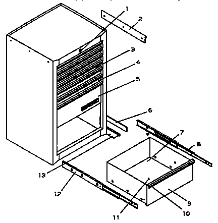 Unit Parts Diagram and Parts List for 706657730  Craftsman Tool Stand & Cart