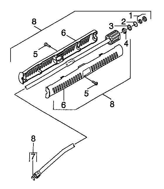 Jet Pipe Diagram and Parts List for 74271  Craftsman Pressure Washer