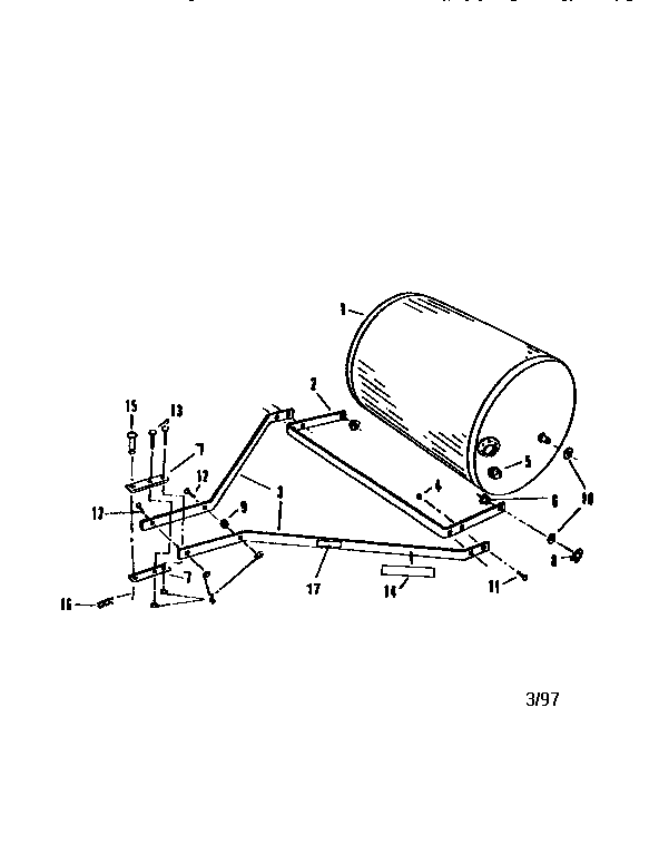 Replacement Parts Diagram and Parts List for 757242840  Craftsman Lawn Tractor