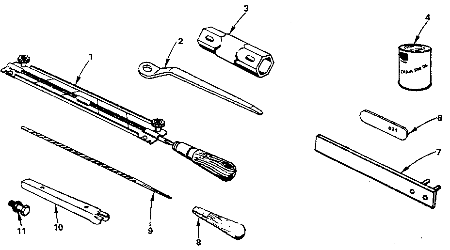 Maintenance Kit Diagram and Parts List for 917353710  Craftsman Chainsaw
