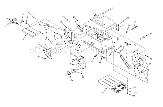Disc Section Diagram and Parts List for 351215141  Craftsman Sander Polisher