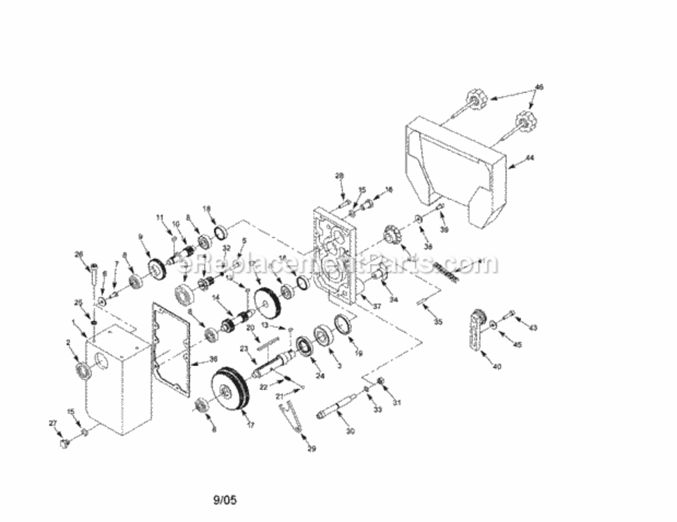 Page A Diagram and Parts List for 351217020  Craftsman Planer Jointer
