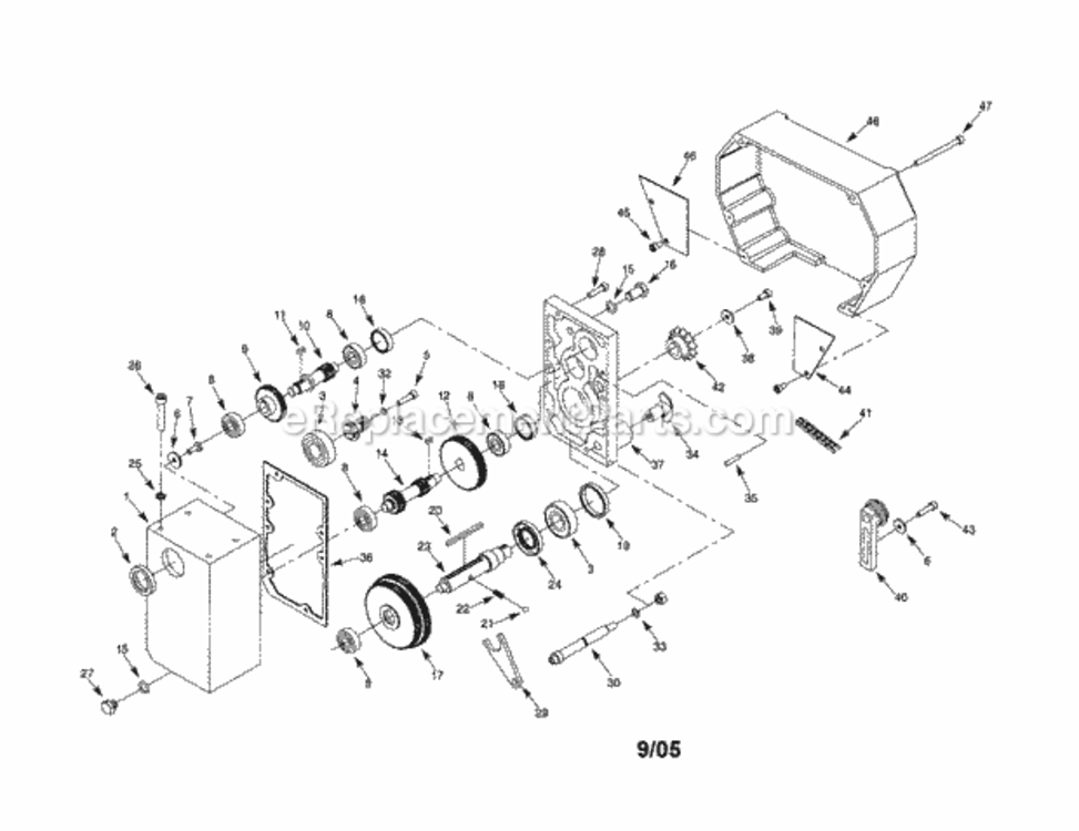 Page A Diagram and Parts List for 351217040  Craftsman Planer Jointer