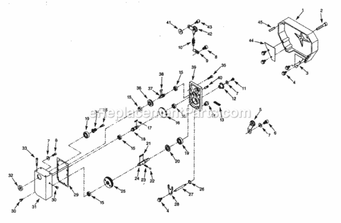 Page A Diagram and Parts List for 351226220  Craftsman Planer Jointer