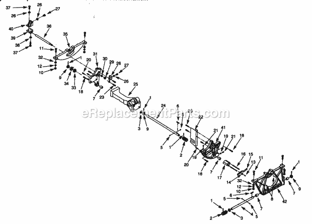 Tilt Mechanism Diagram and Parts List for 351228030  Craftsman Table Saw
