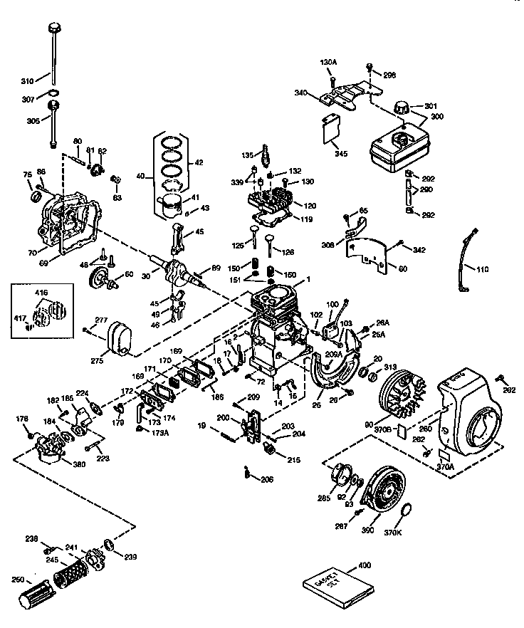 Engine (71/143) 143.963515 Diagram and Parts List for 143963515  Craftsman Engine