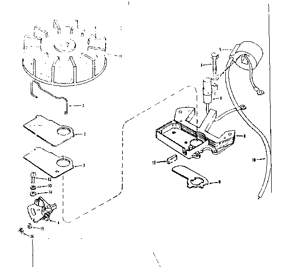 Magneto No. 610659 Diagram and Parts List for 200613111  Craftsman Engine