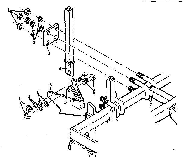 Furrower Attachment Diagram and Parts List for 486253192  Craftsman Tiller