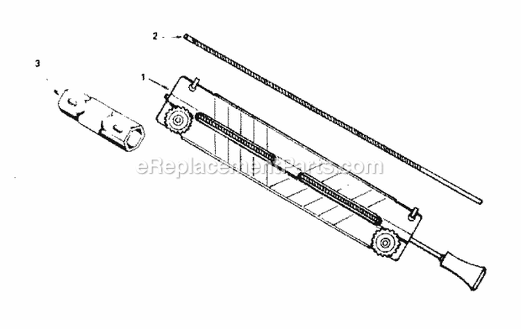 Page E Diagram and Parts List for 358350852  Craftsman Chainsaw