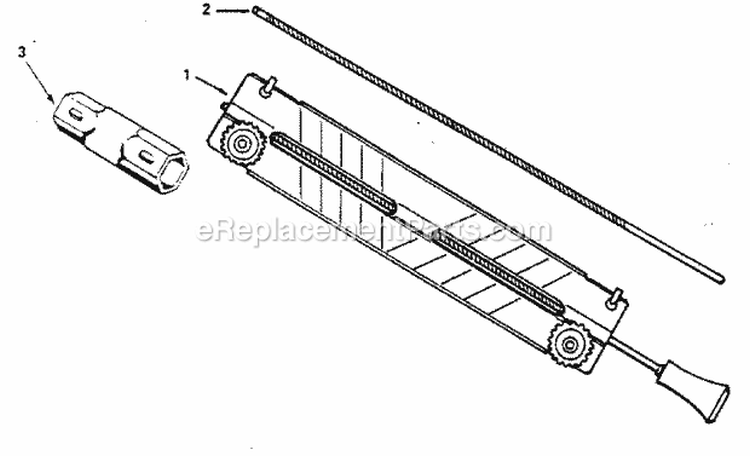 Page E Diagram and Parts List for 358350950  Craftsman Chainsaw