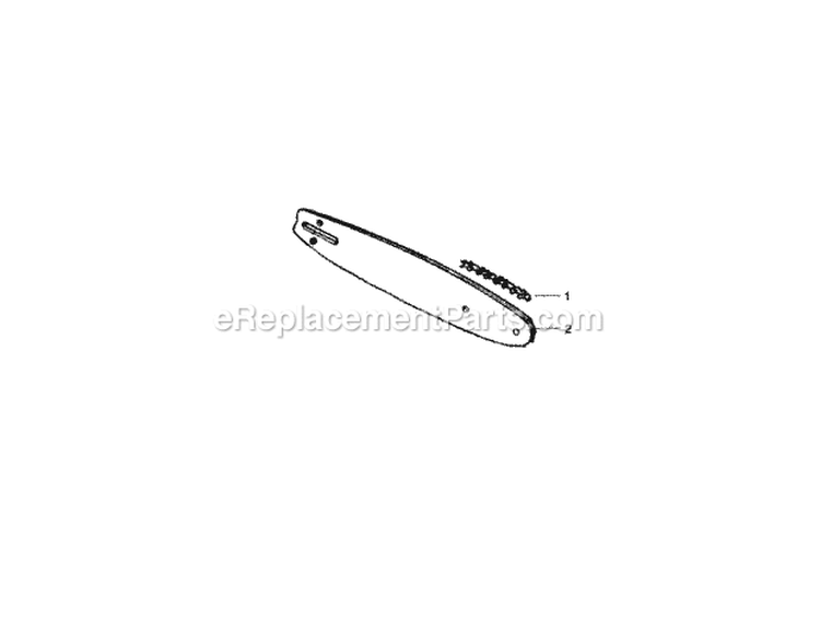 Bar / Chain Diagram and Parts List for 358352670  Craftsman Chainsaw