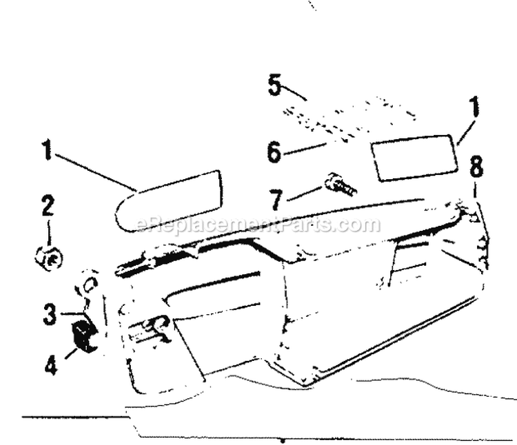 Decals Diagram and Parts List for 358353660  Craftsman Chainsaw