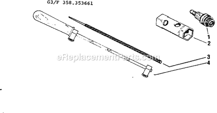 Maintenancr Kit Diagram and Parts List for 358353661  Craftsman Chainsaw
