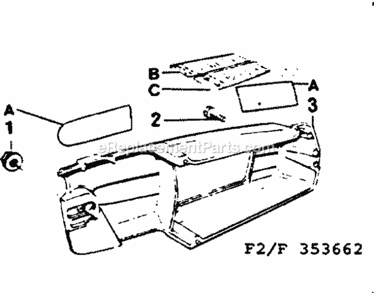 Page F Diagram and Parts List for 358353662  Craftsman Chainsaw