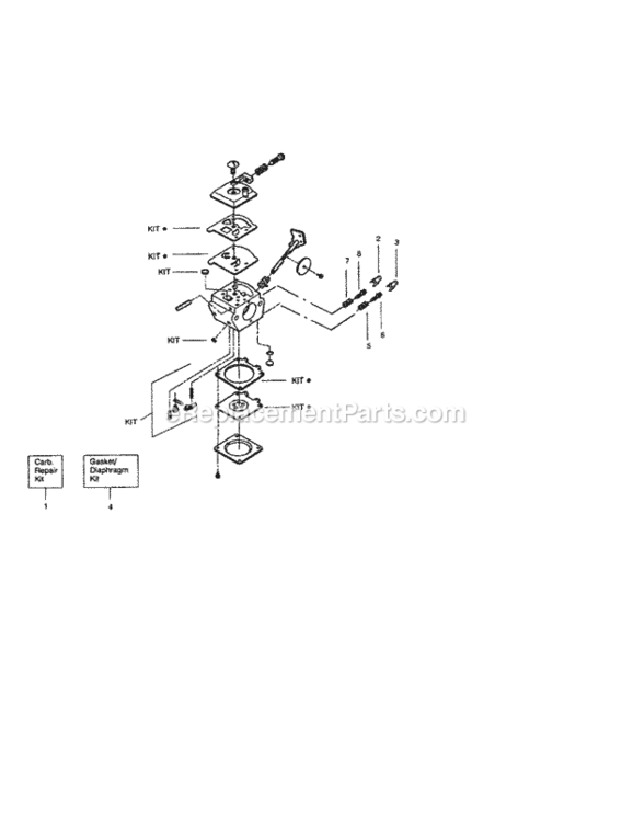 Page C Diagram and Parts List for 358742470  Craftsman Trimmer