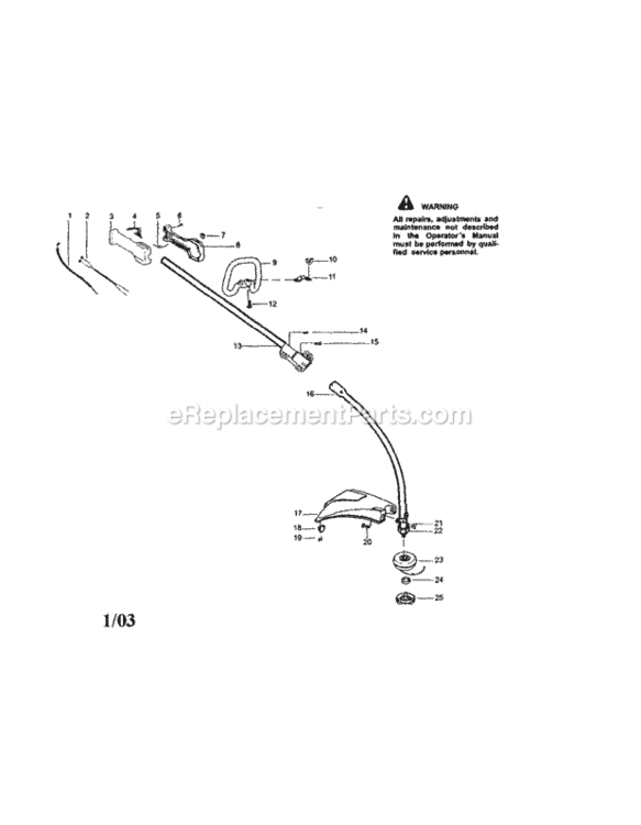 Page A Diagram and Parts List for 358745191  Craftsman Trimmer