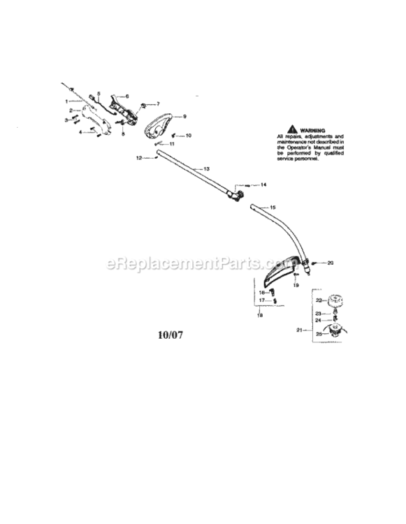 Page A Diagram and Parts List for 358791030  Craftsman Trimmer