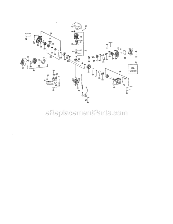 Page B Diagram and Parts List for 358791140  Craftsman Trimmer