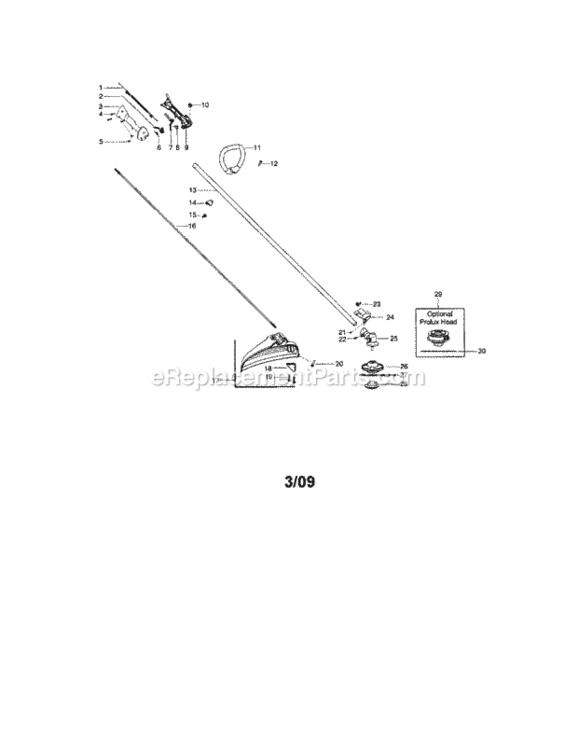 Page A Diagram and Parts List for 358792010  Craftsman Trimmer