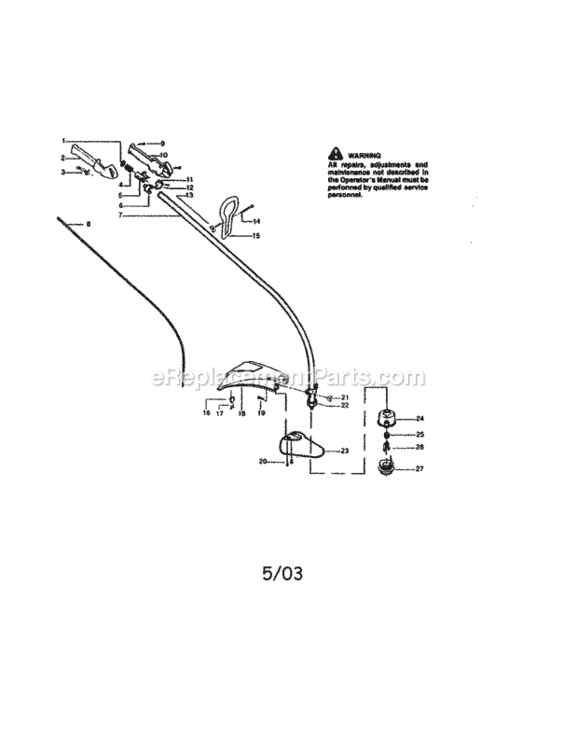 Page A Diagram and Parts List for 358794251  Craftsman Trimmer