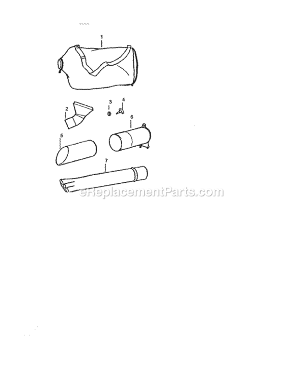 Page C Diagram and Parts List for 358794300  Craftsman Leaf Blower / Vacuum