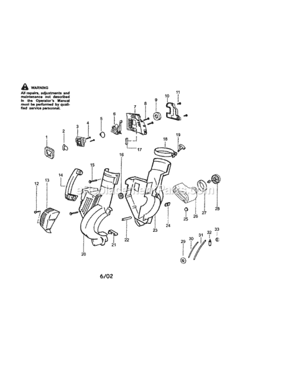 Page A Diagram and Parts List for 358794310  Craftsman Leaf Blower / Vacuum