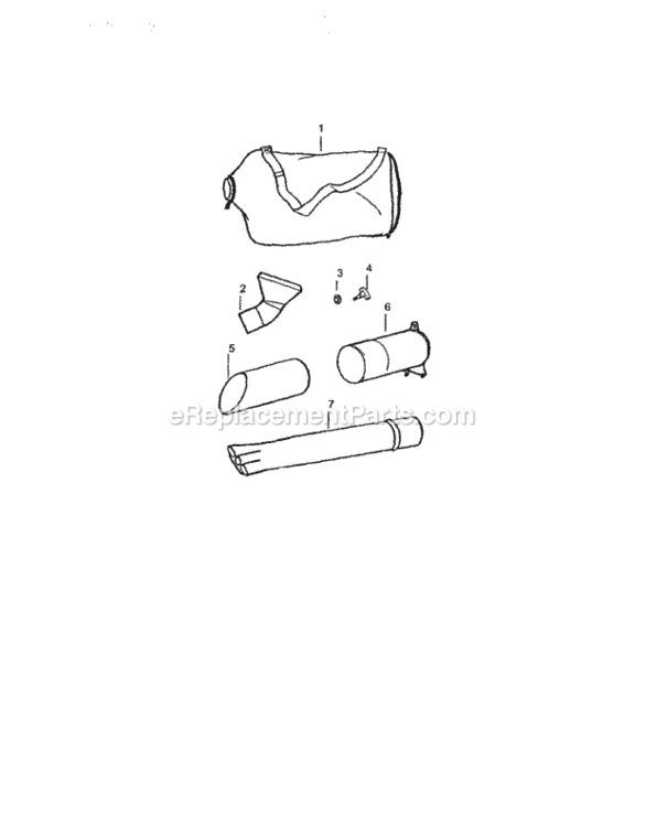 Page C Diagram and Parts List for 358794310  Craftsman Leaf Blower / Vacuum