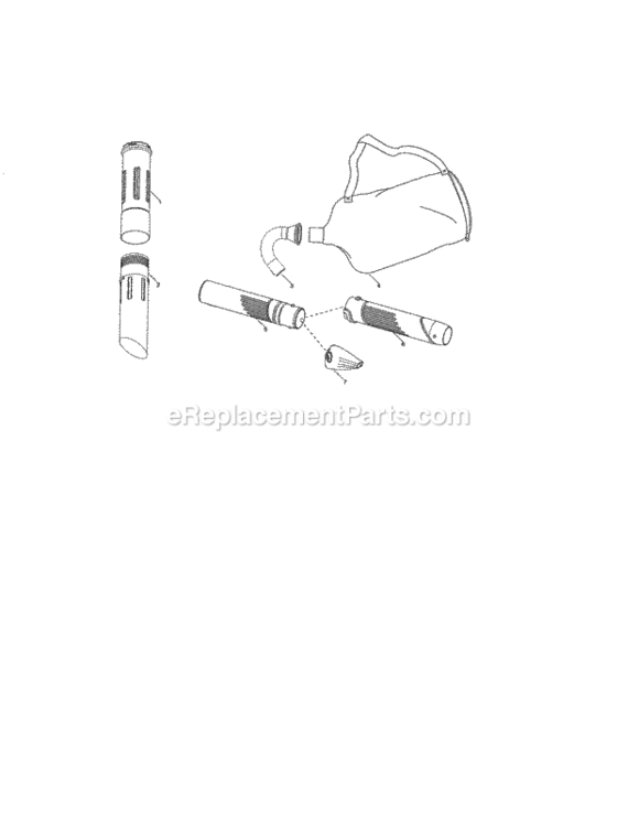 Page C Diagram and Parts List for 358794702  Craftsman Leaf Blower / Vacuum