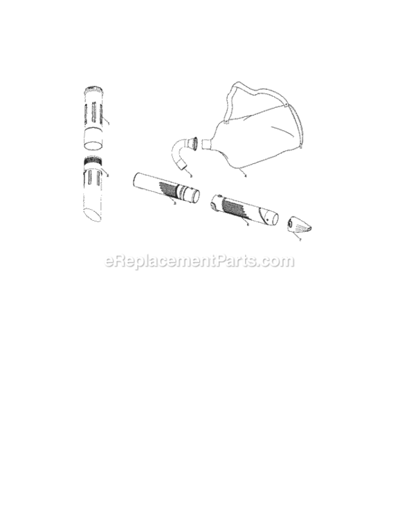 Page C Diagram and Parts List for 358794730  Craftsman Leaf Blower / Vacuum