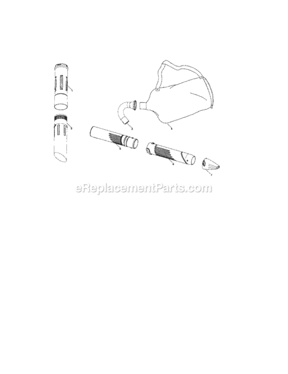 Page C Diagram and Parts List for 358794742  Craftsman Leaf Blower / Vacuum