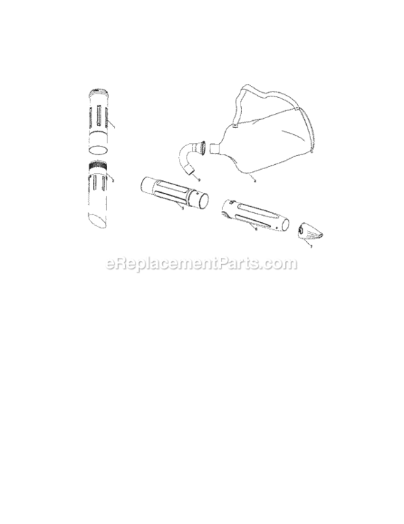 Page C Diagram and Parts List for 358794761  Craftsman Leaf Blower / Vacuum