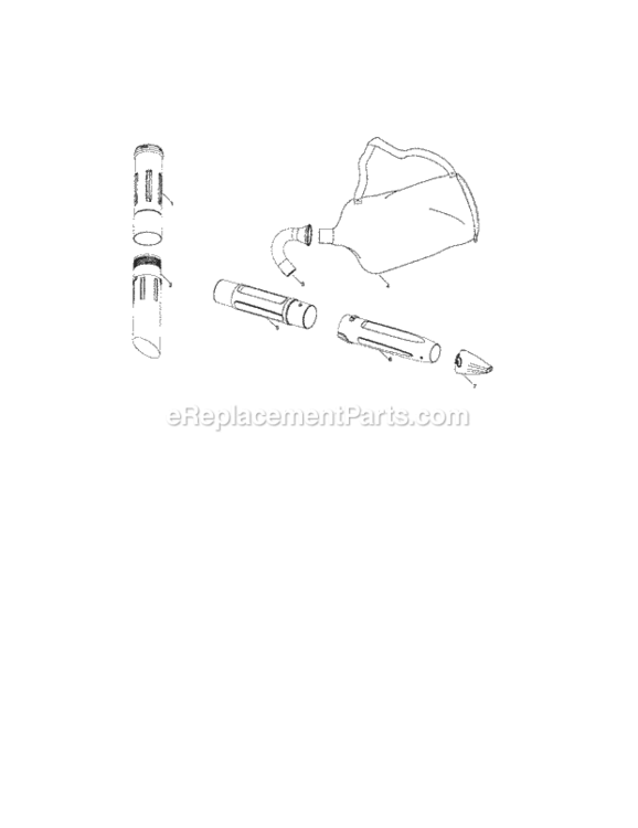 Page C Diagram and Parts List for 358794763  Craftsman Leaf Blower / Vacuum