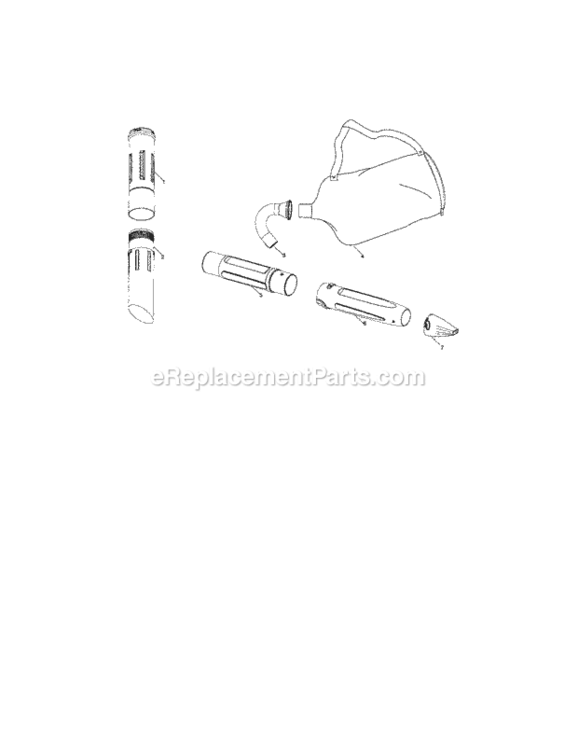 Page C Diagram and Parts List for 358794771  Craftsman Leaf Blower / Vacuum