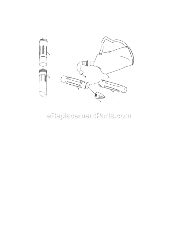 Page C Diagram and Parts List for 358794775  Craftsman Leaf Blower / Vacuum