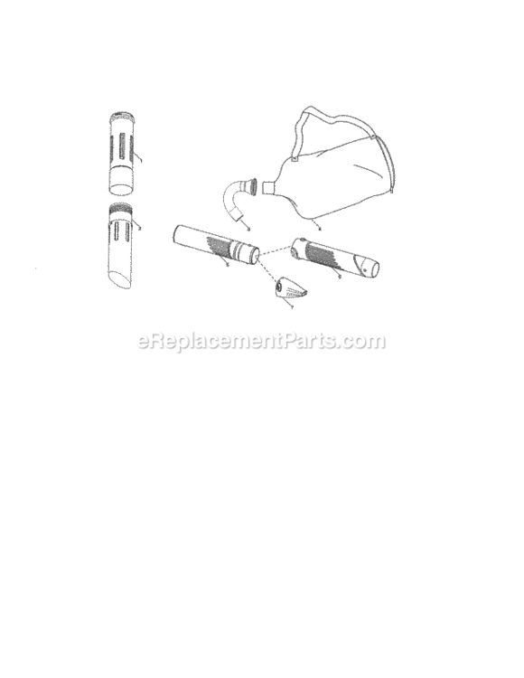 Page C Diagram and Parts List for 358794781  Craftsman Leaf Blower / Vacuum