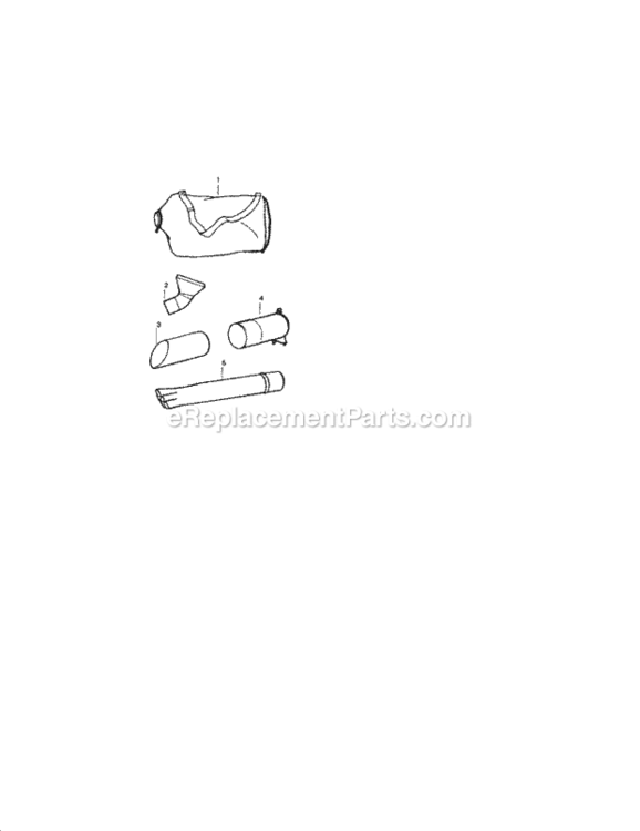 Page C Diagram and Parts List for 358794941  Craftsman Leaf Blower / Vacuum