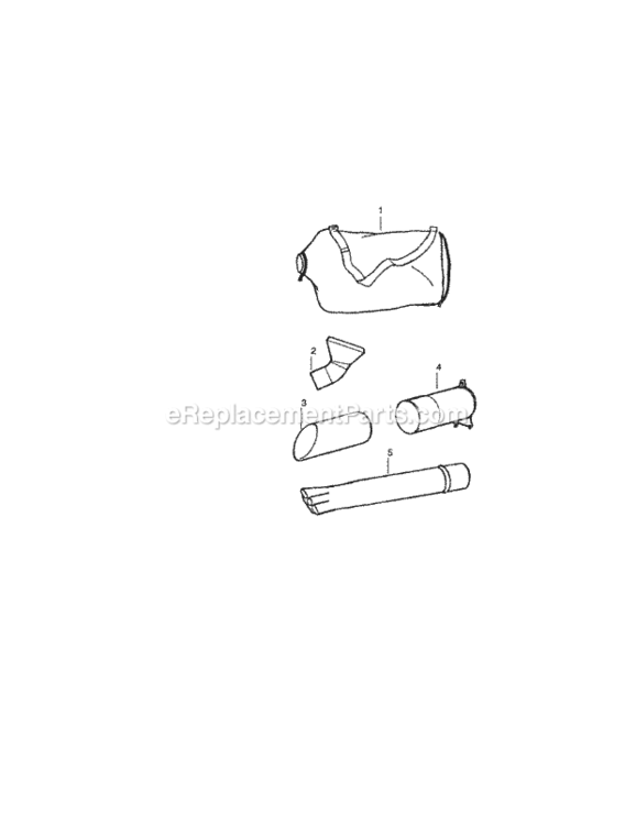 Page C Diagram and Parts List for 358794943  Craftsman Leaf Blower / Vacuum