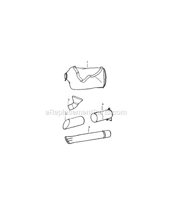 Page C Diagram and Parts List for 358794961  Craftsman Leaf Blower / Vacuum