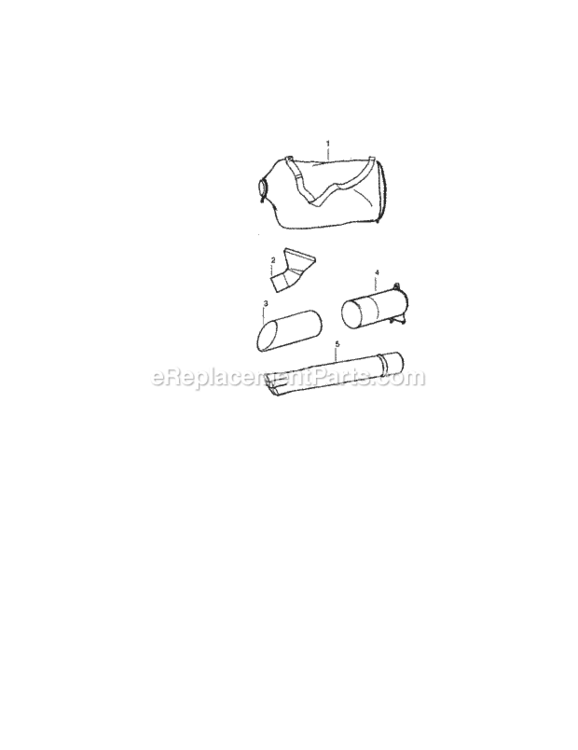 Page C Diagram and Parts List for 358794962  Craftsman Leaf Blower / Vacuum