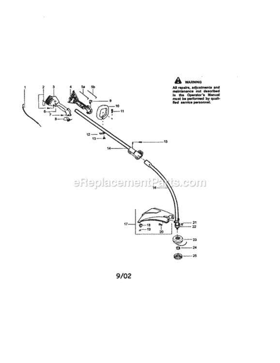 Page A Diagram and Parts List for 358795100  Craftsman Trimmer