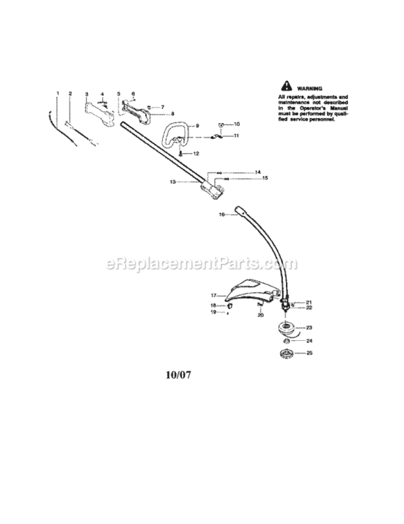 Page A Diagram and Parts List for 358795501  Craftsman Trimmer