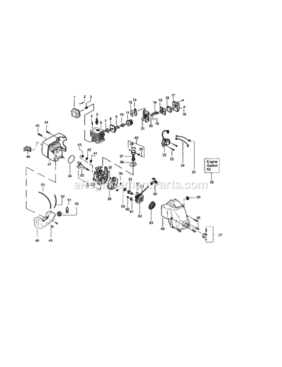 Page G Diagram and Parts List for 358795520  Craftsman Trimmer