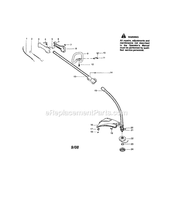 Page A Diagram and Parts List for 358795591  Craftsman Trimmer