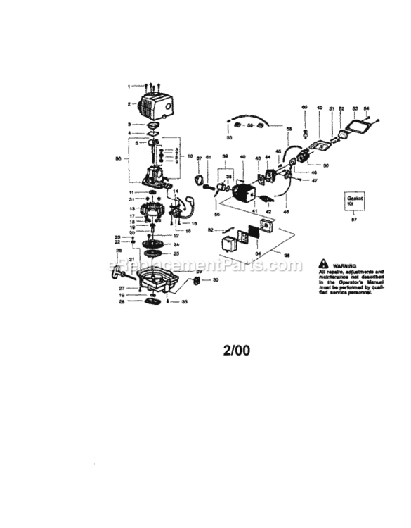 Page A Diagram and Parts List for 358795690  Craftsman Hedge Trimmer