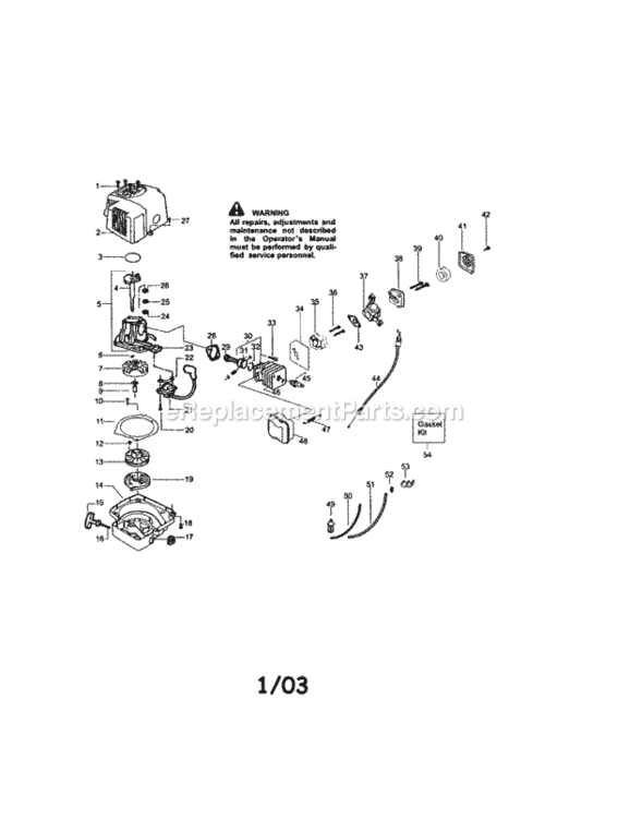 Page A Diagram and Parts List for 358795720  Craftsman Hedge Trimmer
