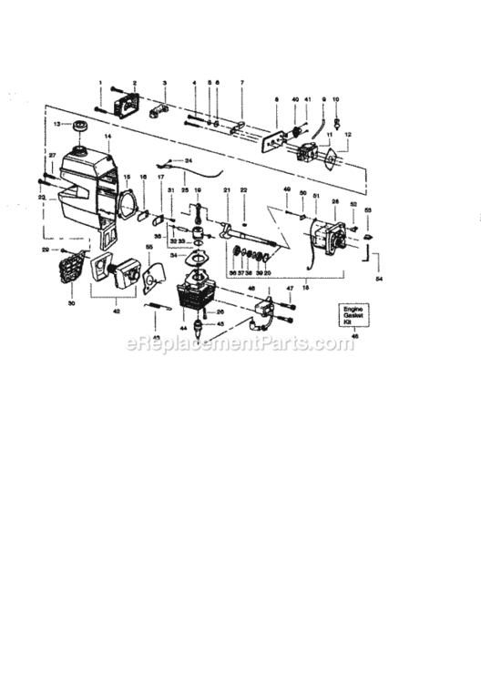Page B Diagram and Parts List for 358796090  Craftsman Trimmer